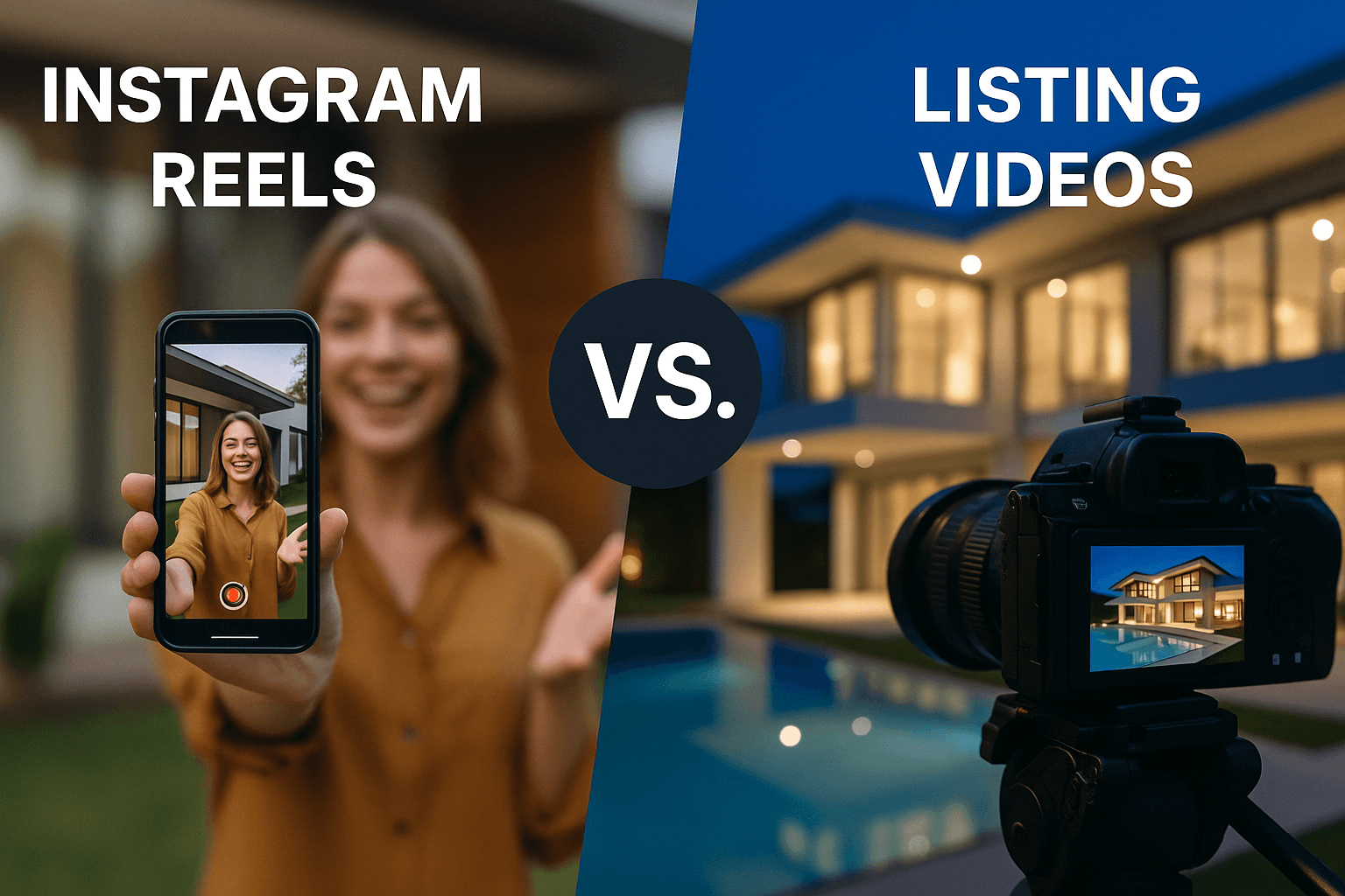 Instagram Reels vs Listing Videos comparison